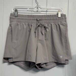 Layer 8 Women's Light Gray Athletic Shorts